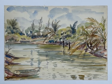 L. Turner (20th c.) Watercolor/Paper