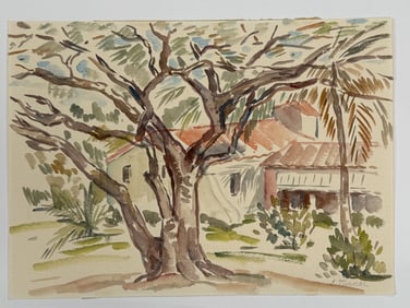 L. Turner (20th c.) Watercolor/Paper