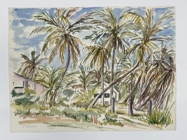 L. Turner (20th c.) Watercolor/Paper