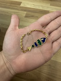Van Cleef & Arpels 18K Fish Bracelet