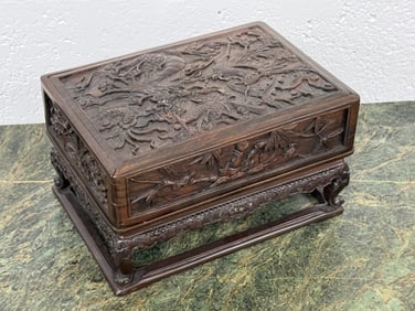 Chinese Hand Carved Vanity Box