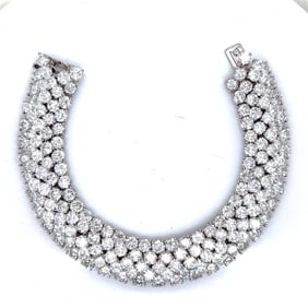 Platinum 55.50 Ct. Diamond Bracelet