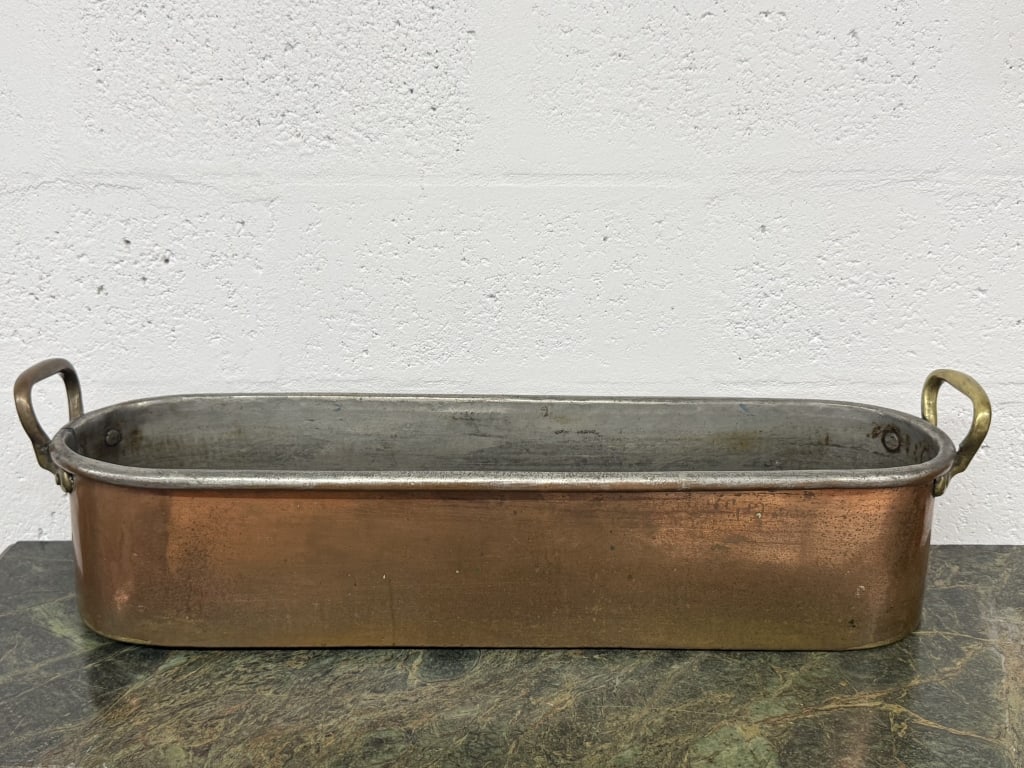 Antique French Copper & Brass Fish Poacher (1 of 6)