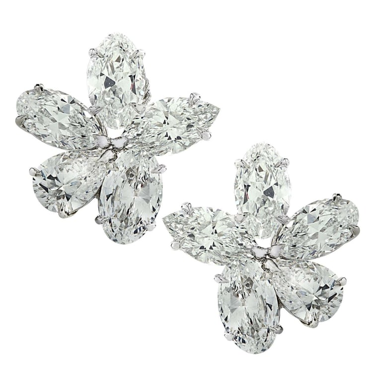 GIA Certified 9.91 Carat Vivid Diamonds Flower: Indulge in the exquisite allure of our Vivid Diamonds GIA Certified 9.91 Carat Diamond Flower Cluster Earrings. These stunning earrings exemplify luxury and elegance, designed for those who appreciate