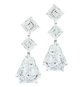 Bvlgari 13.97CT Diamond Dangle Earrings