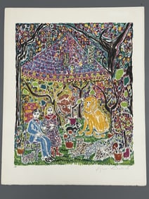 Gloria Vanderbilt (American 1924-2019) Serigraph