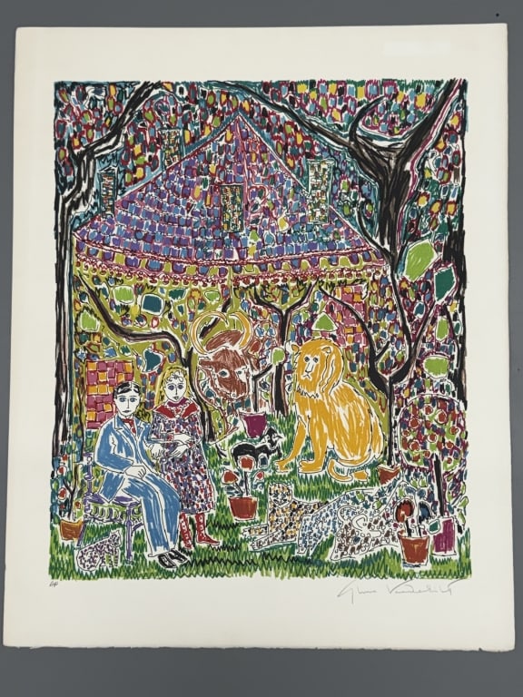 Gloria Vanderbilt (American 1924-2019) Serigraph (1 of 3)
