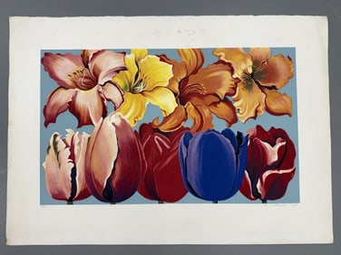 Lowell Nesbitt 1933-1993 35.5 H x 50 Wide