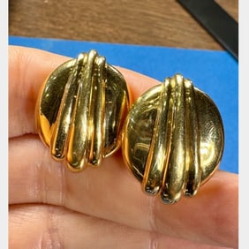 DAVID WEBB 18K Yellow Gold Earrings