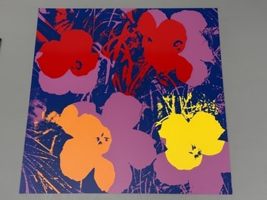 Andy Warhol "Flowers" 35.5 x 35.5