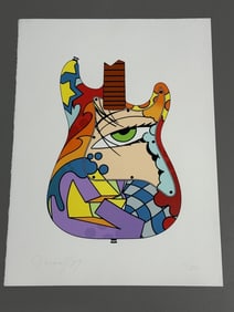 John Crash Matos Eye Guitar 30 H x 22 W