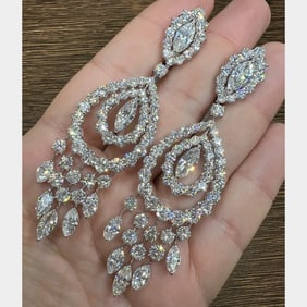 Sophia D. Platinum 29.40 Ct. Diamond Earrings