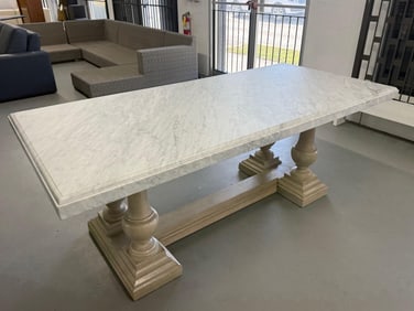 Carrara Marble Dining Table