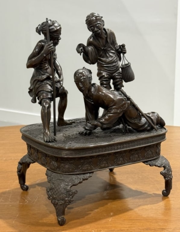 Important Japanese Meiji Bronze Group (1 of 7)