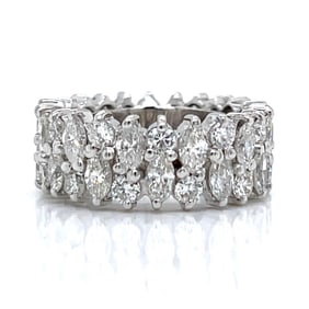 1950’s Platinum 6.70 Ct. Diamond Eternity Band
