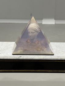 Lucite Pyramid Sculpture