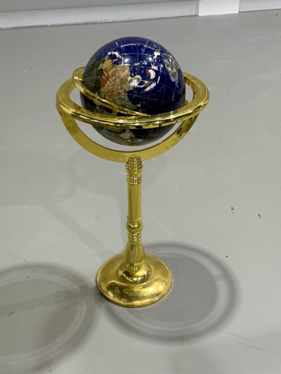 Brass Globe: Brass Globe. measures 38 inches high