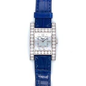 CHOPARD 18K White Gold Diamond H Watch