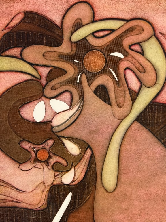 R.J Barry Collagraph Print - 2