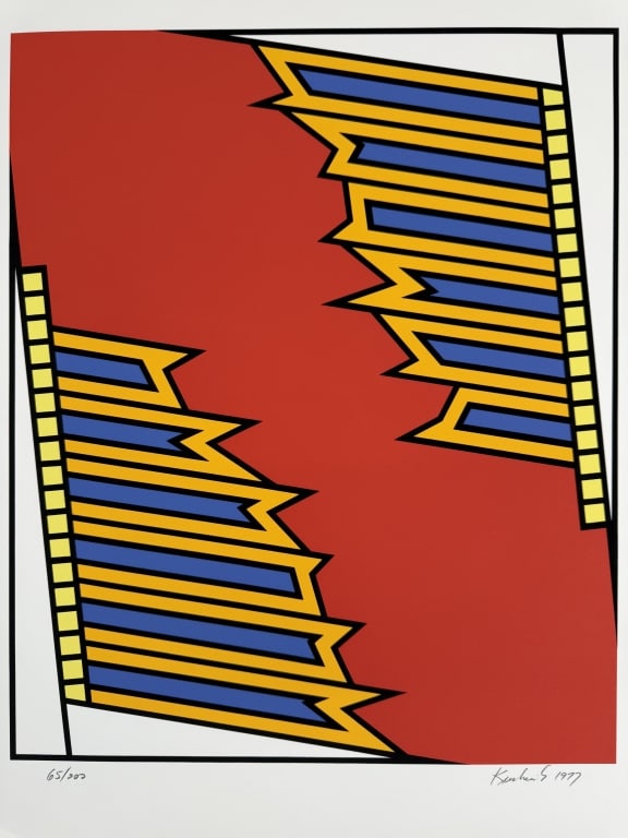 Nicholas Krushenick (1929-1999) Signed Serigraph - 2