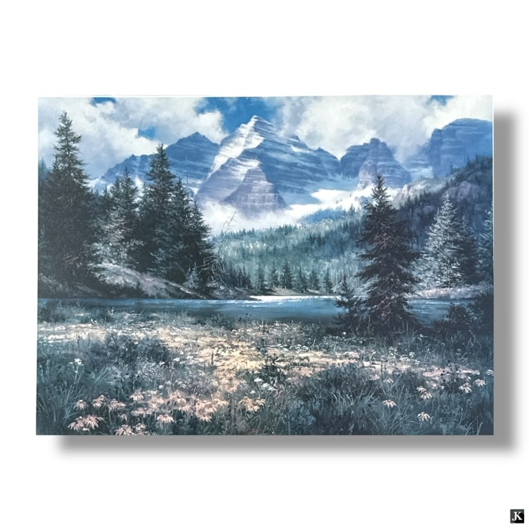 Framed Decorative Color Print "Mountain Landscape" (1 of 4)