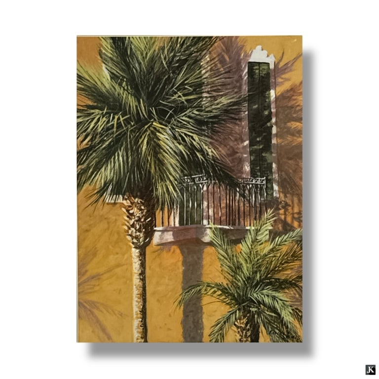 Decorative Framed Color Print "Palm Tree" (1 of 4)