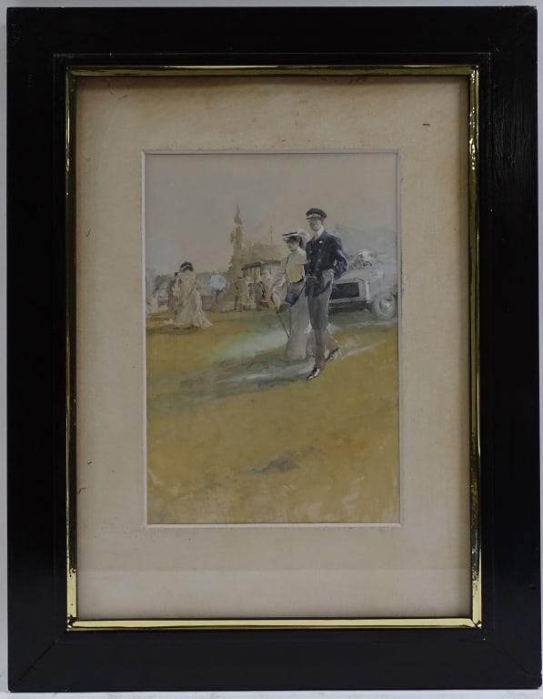 Early 20th C French Watercolor Illustration (1 of 5)