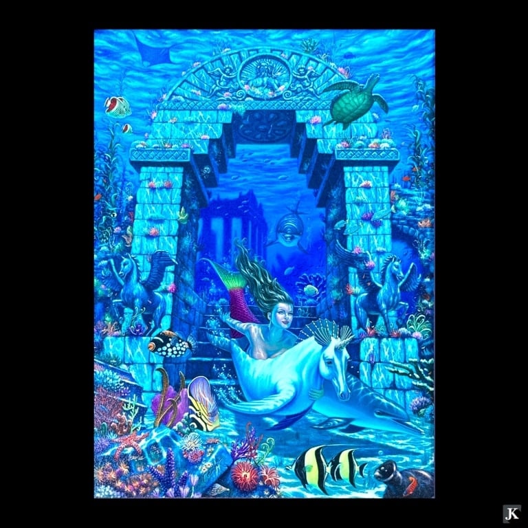 Wil Cormier (USA Born 1954) "Race To Bimini" Gicle (1 of 4)