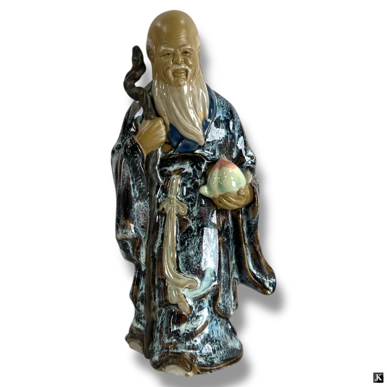 Decorative Chinese Ceramic Figure of Shou Lao (1 of 4)