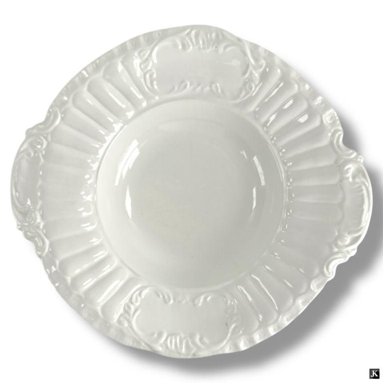 2 Large White Ceramic Serving Dishes - 2