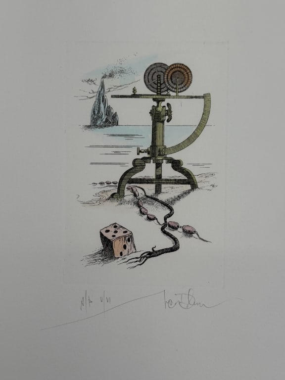 Ivan Dobroruka (1934-2001) AP Hand Colored Etching - 2