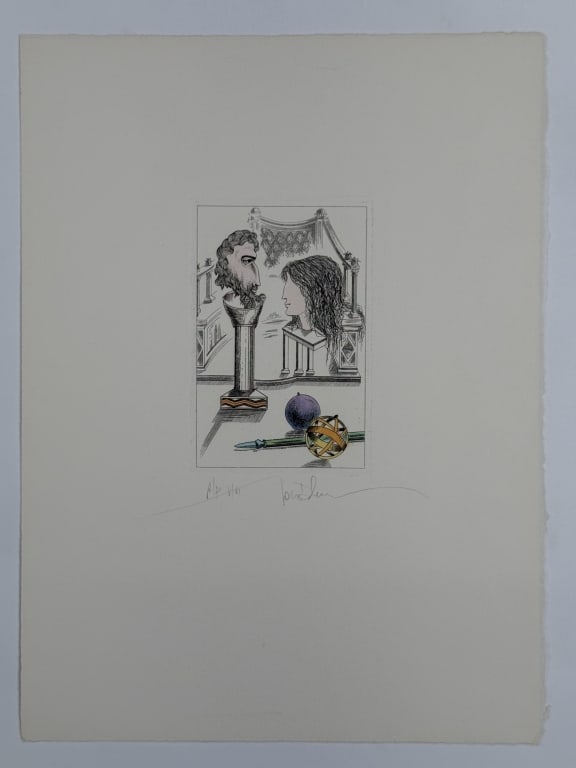 Ivan Dobroruka (1934-2001) AP Hand Colored Etching (1 of 3)