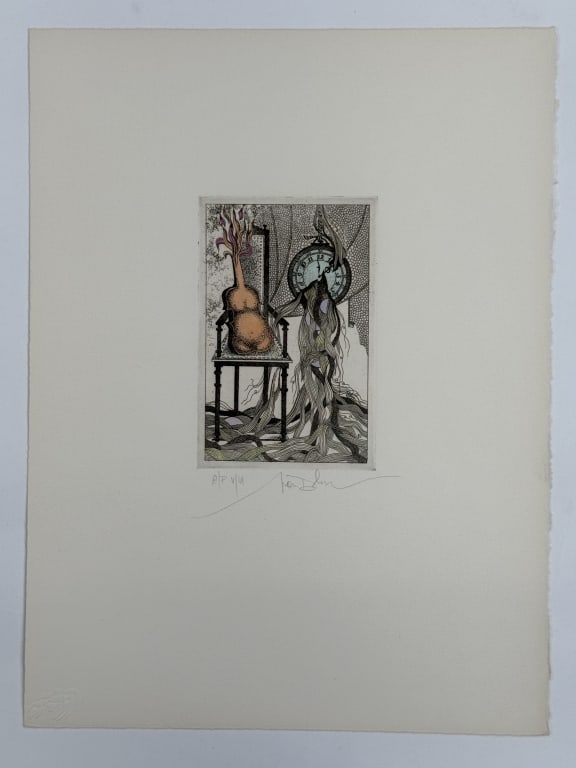 Ivan Dobroruka (1934-2001) AP Hand Colored Etching (1 of 4)