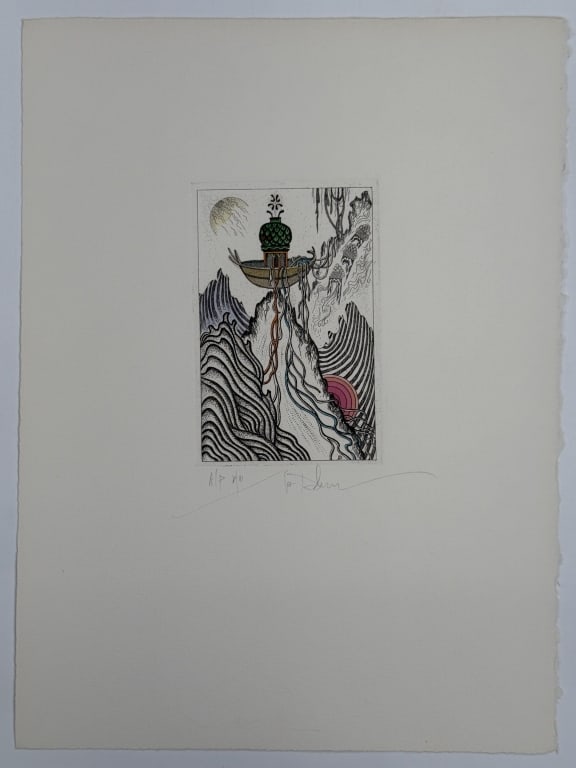 Ivan Dobroruka (1934-2001) AP Hand Colored Etching (1 of 3)
