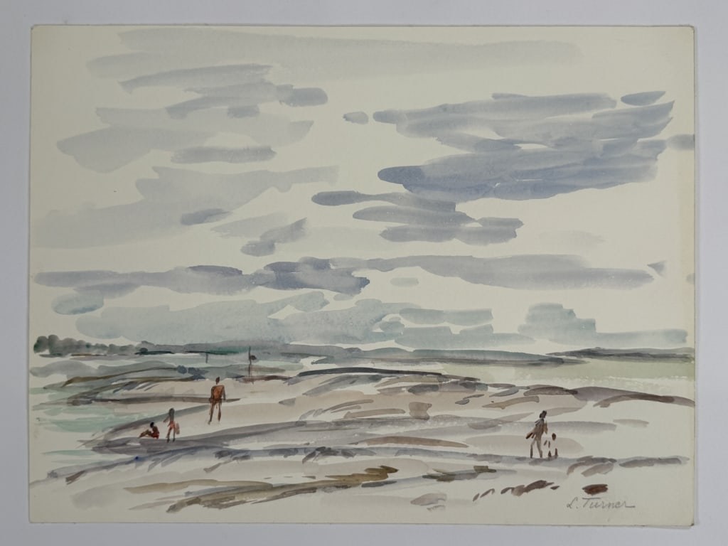 L. Turner (20th C.) Watercolor/Paper (1 of 5)