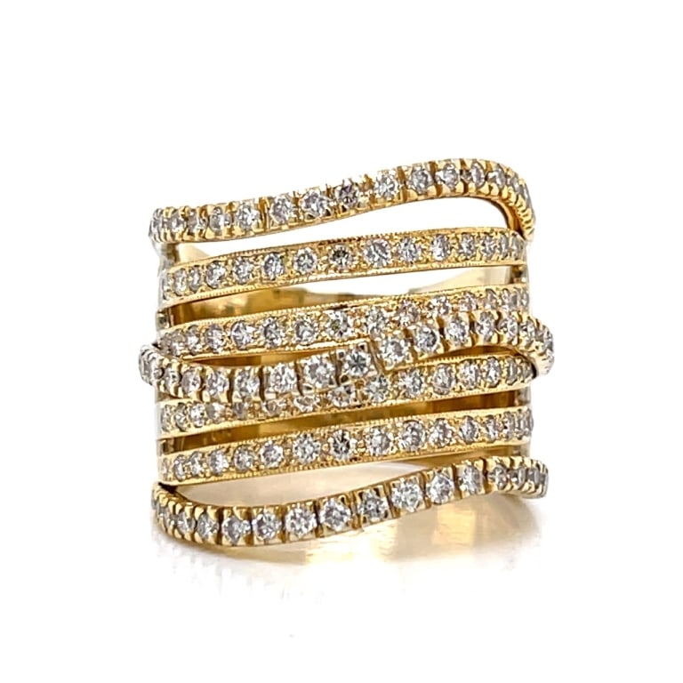 18K Yellow Gold 3.00 Ct. Diamond Ring (1 of 5)