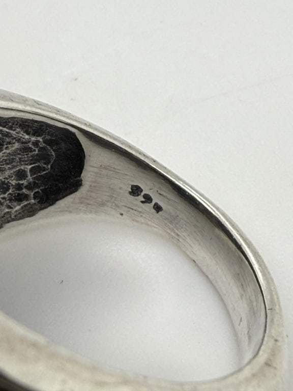 Vintage Engraved Gemstone Ring - 5