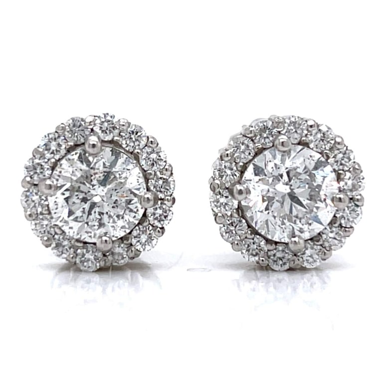 Platinum 4.01 Ct. Diamond Earrings (1 of 3)