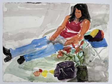 Artist Unknown Watercolor/Oil/Paper