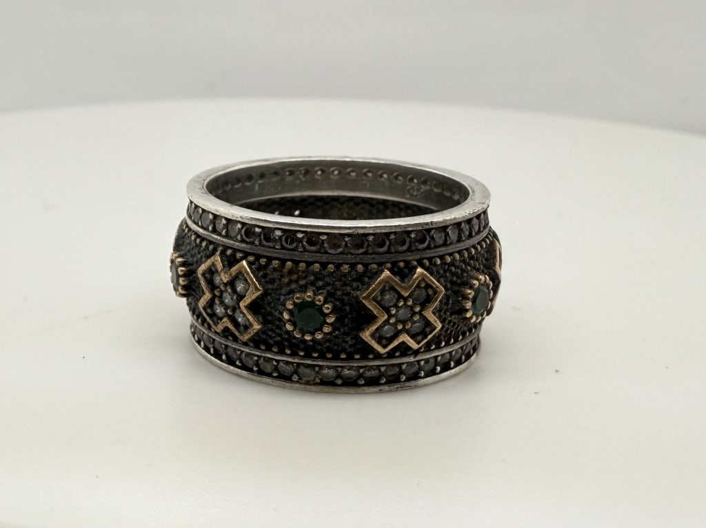 Vintage 925 Sterling Silver Gemstone Ring (1 of 5)