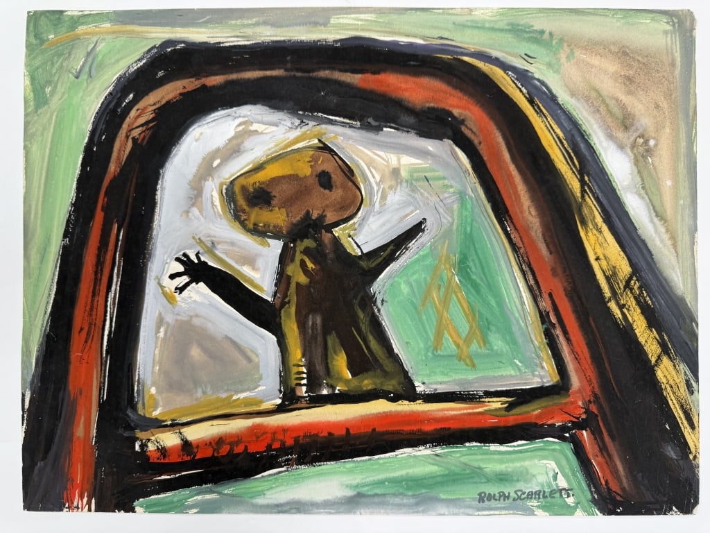 Rolph Scarlett (1889-1984) Gouache/Paper (1 of 4)