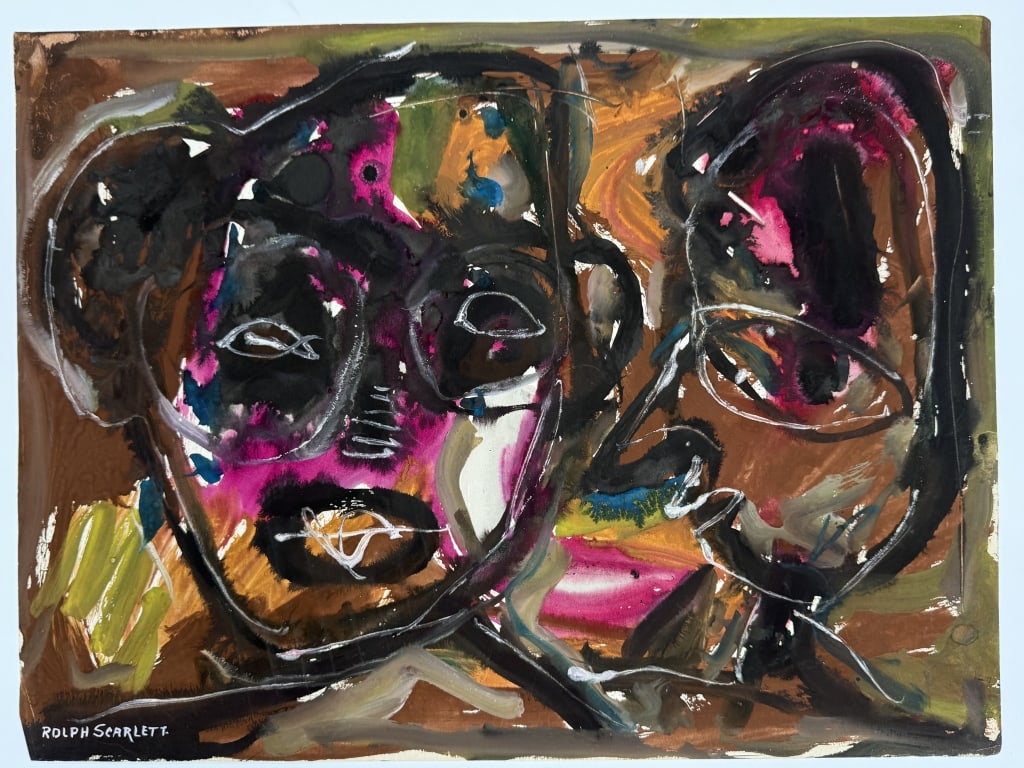 Rolph Scarlett (1889-1984) Mixed Media/Paper (1 of 5)