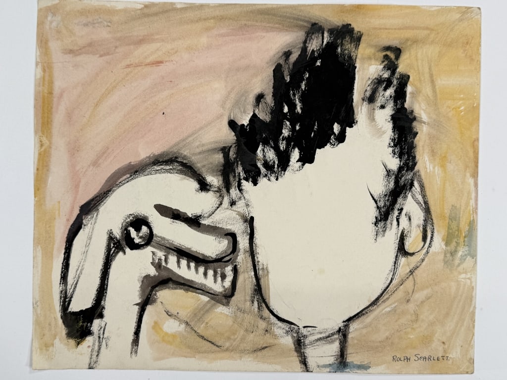 Rolph Scarlett (1889-1984) Mixed Media/Paper (1 of 3)