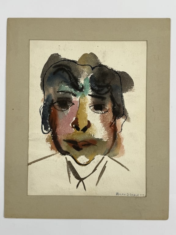 Rolph Scarlett (1889-1984) Gouache/Paper (1 of 4)