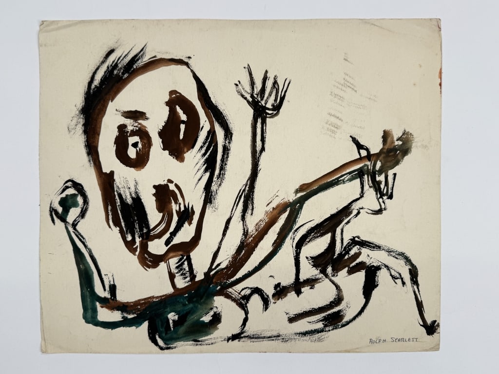 Rolph Scarlett (1889-1984) Gouache/Paper (1 of 3)