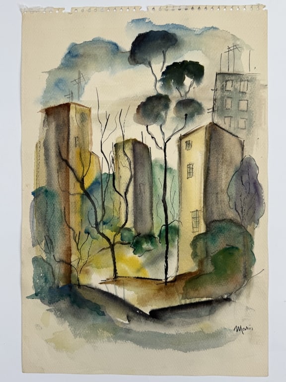 Possibly: John Marin (1870-1953) Watercolor/Paper (1 of 4)