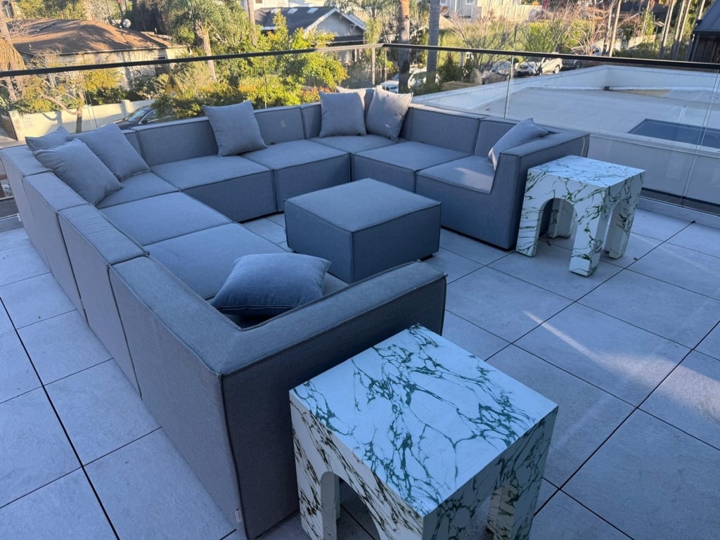 Modern outdoor "U" shaped sofa - 2