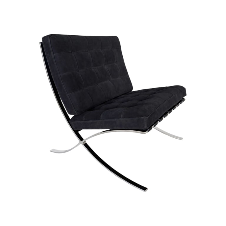 Mies Van Der Rohe Chair Knoll Barcelona Ebony Velv (1 of 5)