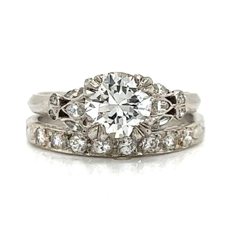 Art Deco 1.27 Ct. GIA Certified Diamond Ring (1 of 5)