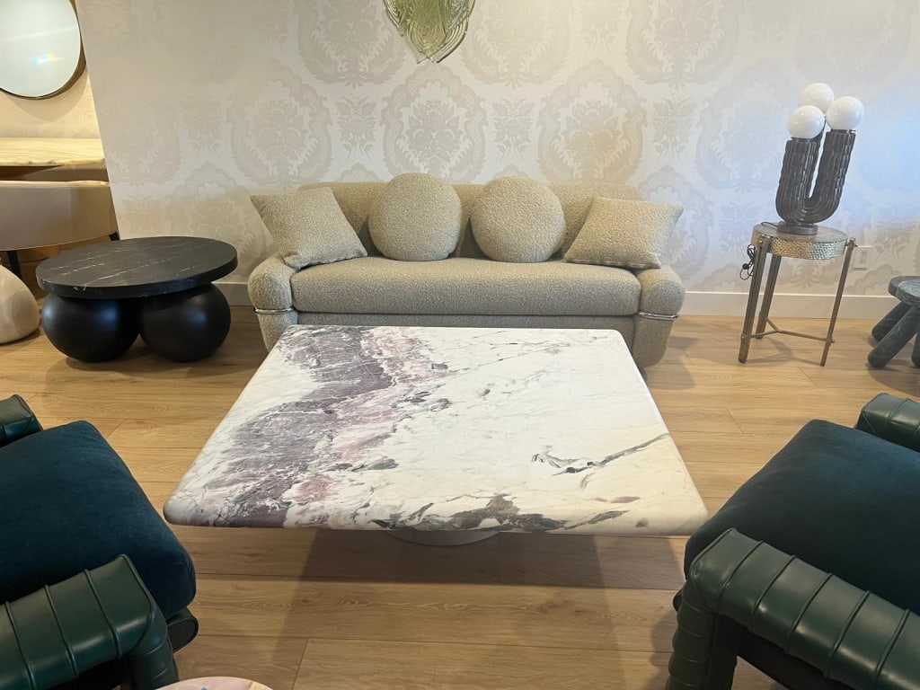 Calcutta Brescia Marble Table - 2